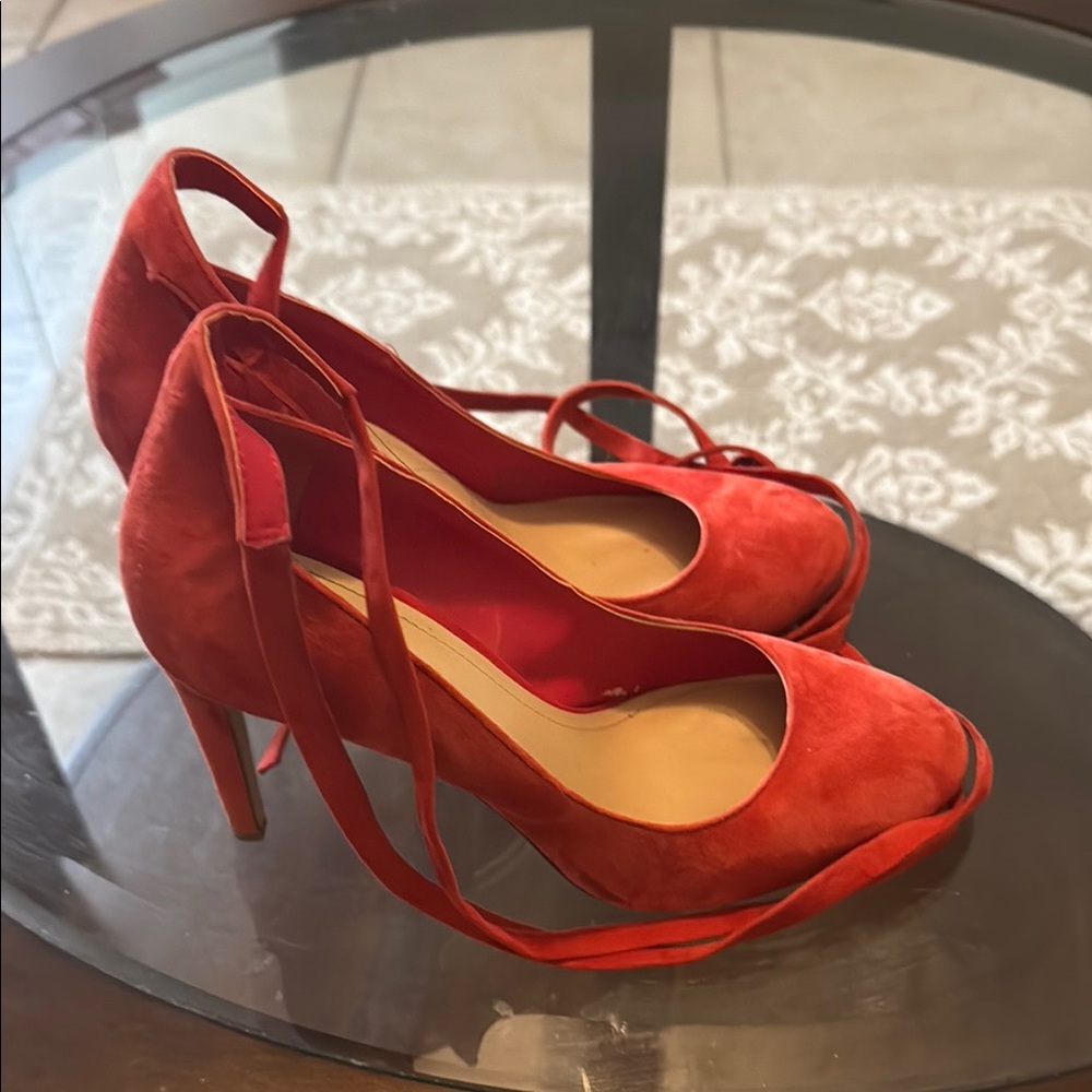 Elegant Burnt Orange Women's Shoes - Picture 9 of 9